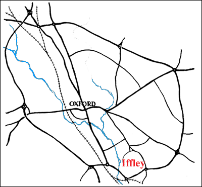 Map of Iffley in Oxford